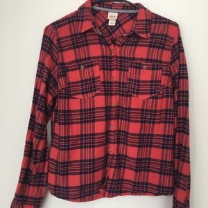 Red & navy flannel